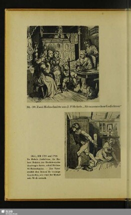 39. Holzschnitt aus J. P. Hebels „Alemannischen Gedichten“