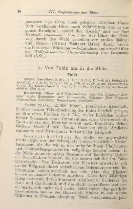 2. Von Fulda aus in die Rhön.