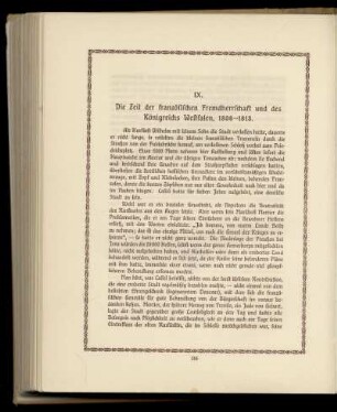 Kapitel IX. Die Zeit der französischen Fremdherrschaft und des Königreichs Westfalen, 1806-1813.