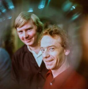Portrait Roland Wilde und Lothar Jäckel, VEB Mikromat, Dresden