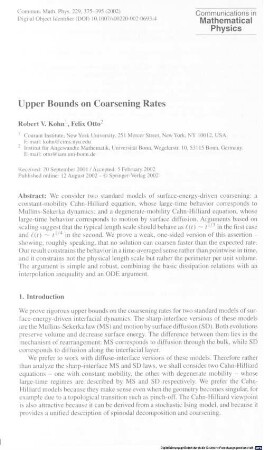 Upper bounds on coarsening rates