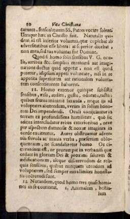 10-15, 11. Homo exterior quinque subsistit sensibus, visu ...