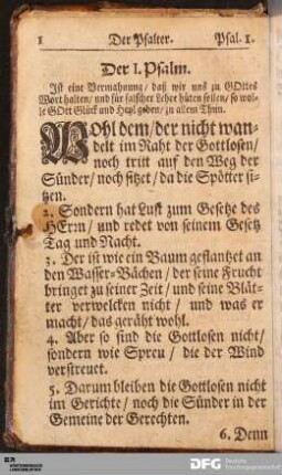 Der Psalter.
