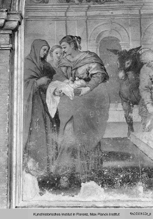 Szenen aus dem Marienleben : Die Verkündigung der Geburt Mariens und die Heimsuchung