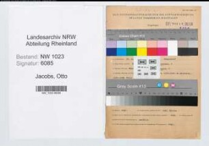 Entnazifizierung Otto Jacobs , geb. 22.07.1892 (Kaufmann)