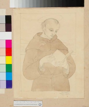 H. Nikolaus von Tolentino nach Peruginos Polyptychon für San Agostino in Perugia