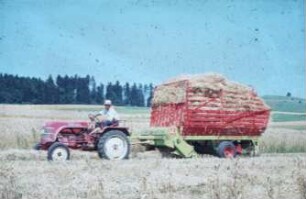 Fotografie: Erntetechnik, Ladewagen, Strohbergung