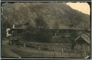 Erster Weltkrieg - "Aus den Stellungskriegen in den Vogesen". Kantine des Betonwerks Schirmeck, Département Bas-Rhin