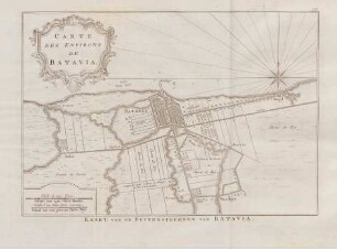 Kaart van de Buitenstreeken van Batavia