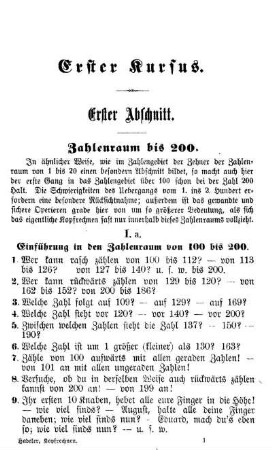 Erster Kursus.
