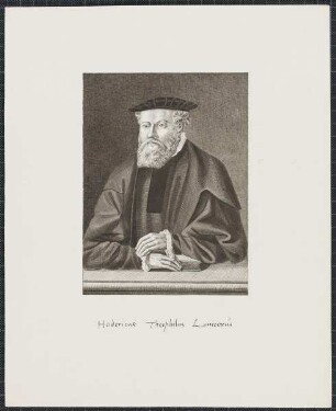 Icones Professorum Marpurgensium — Bildnis des Heiderich Theophil Lonicerus (1536-1605)