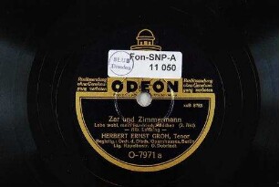 Zar und Zimmermann : Lebe wohl, mein flandrisch Mädchen; [Romanze des Chateauneuf] (2. Akt) / Alb. Lortzing