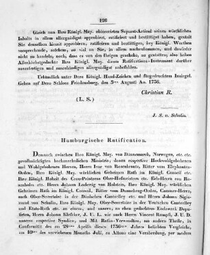 Hamburgische Ratification.