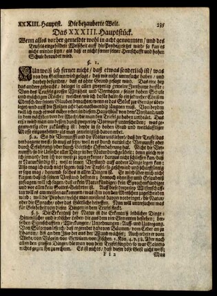 Das XXXIII. Hauptstück.