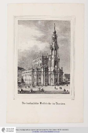Die katholische Hofkirche in Dresden