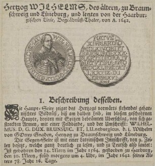 Bildnis von Wilhelm dem Älteren, Herzog von Braunschweig-Lüneburg