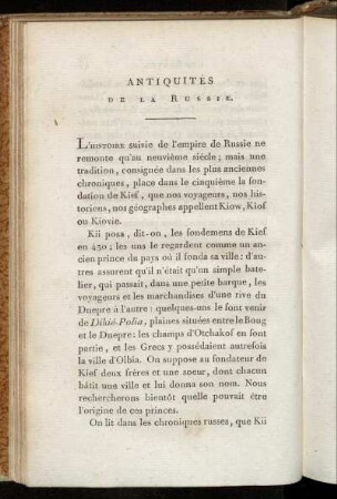 Antiquités de la Russie