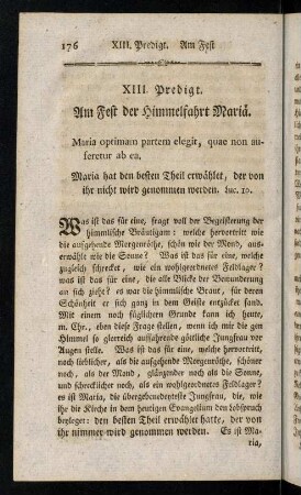 176-188, Auf das Fest der Himmelfahrt Mariä.