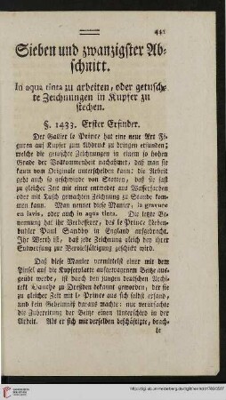 Sieben und zwanzigster Abschnitt