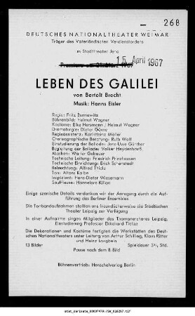 Leben des Galilei