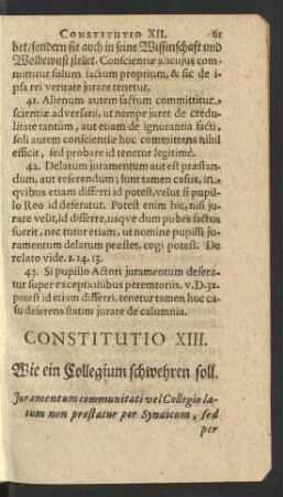 Constitutio XIII.