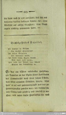 Sechszehntes Kapitel