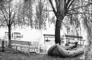 Sipplingen: Überschwemmtes Ufer in Sipplingen