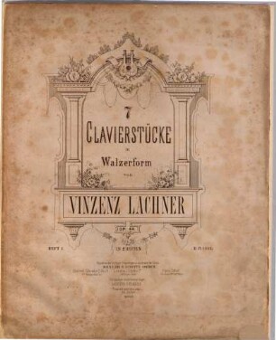 7 Clavierstücke in Walzerform : op. 44 ; in zwei Heften, 1