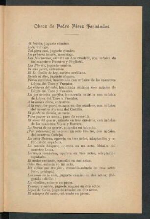 Obras de Pedro Pérez Fernández