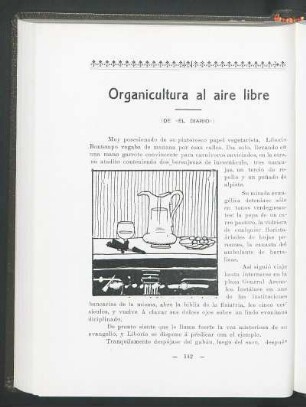 Organicultura al aire libre : De "El diario"