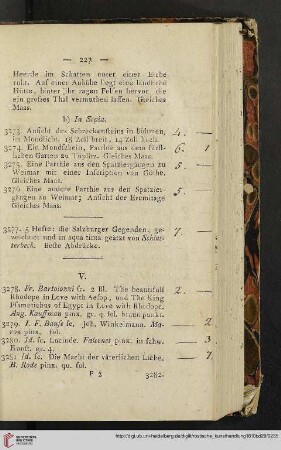 V. (Nr. 3278-3344)