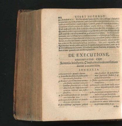 De Executione. Observatio CXIV.