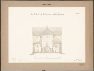 Stiftskirche St. Servatius (Dom), Quedlinburg: Schnitt durch das Langhaus
