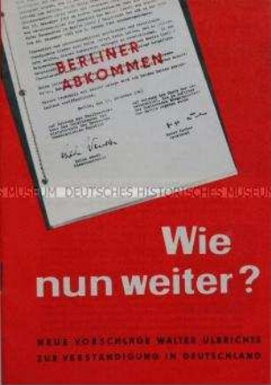 Propagandaschrift aus der DDR zur Lage in und um Berlin nach dem Passierscheinabkommen