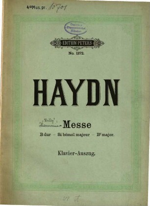 Messe in B-Dur