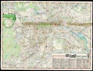 Stadtplan von Berlin zu den Olympischen Spielen 1936