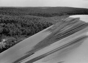 Frankreich. Ansicht der Dune du Pilat, der größten Wanderdüne Europas, gelegen an der Atlantikküste bei Arcachon