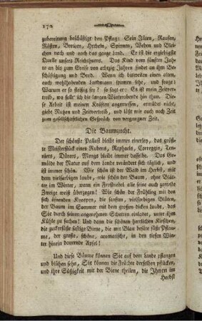 Die Baumzucht. - Betragen gegen Geschwister.