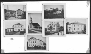 Klingenberg-Colmnitz. Schule, Kirche, Pfarre, Rittergut, Papierfabrik und Gasthof