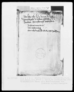 Tractatus de septem sacramentis; Magister Iacobus, Sermones —