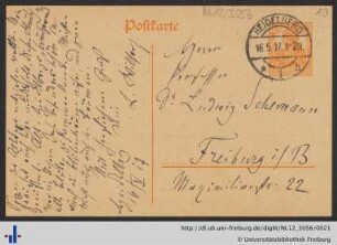 Postkarte, 16.05.1917