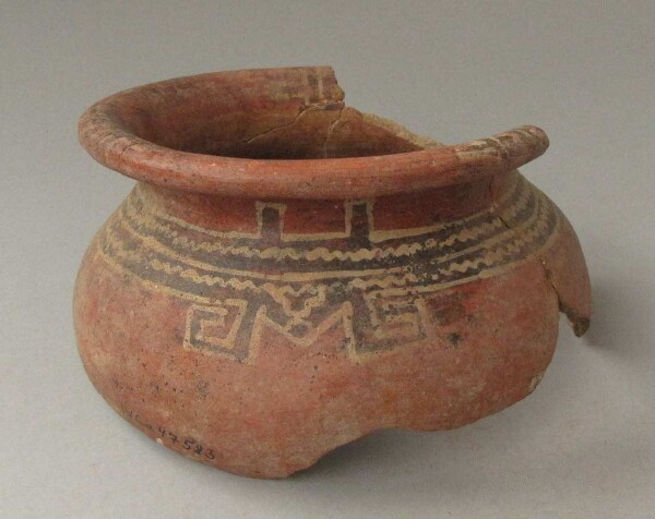 Upper part of a clay vessel