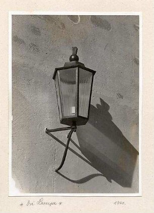 Fick, Roderich; Obersalzberg; Gasthof Platterhof - Lampe