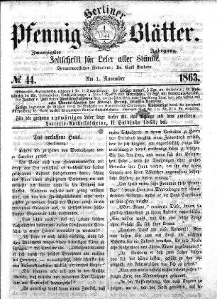 No. 44, Am 1. November 1863