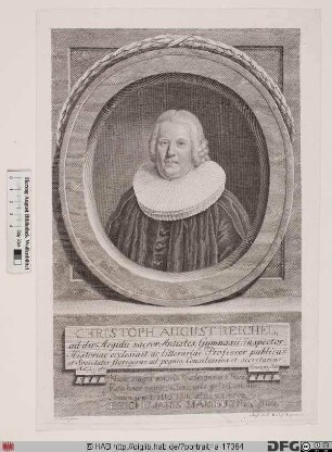Bildnis Christoph August Reichel