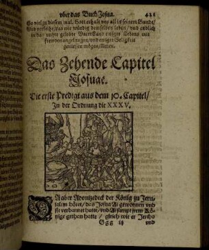 Das Zehende Capitel Josuae.
