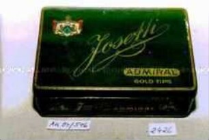 Blechdose für "50 Josetti 'ADMIRAL' GOLD TIPS CIGARETTES"