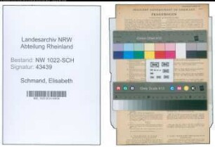 Entnazifizierung Elisabeth Schmand , geb. 18.04.1903 ()