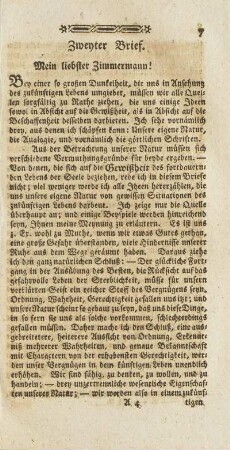 Zweyter Brief.
