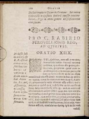 Pro C. Rabiri Per Duellionis Reo, Ad Quirites. Oratio XIIX.